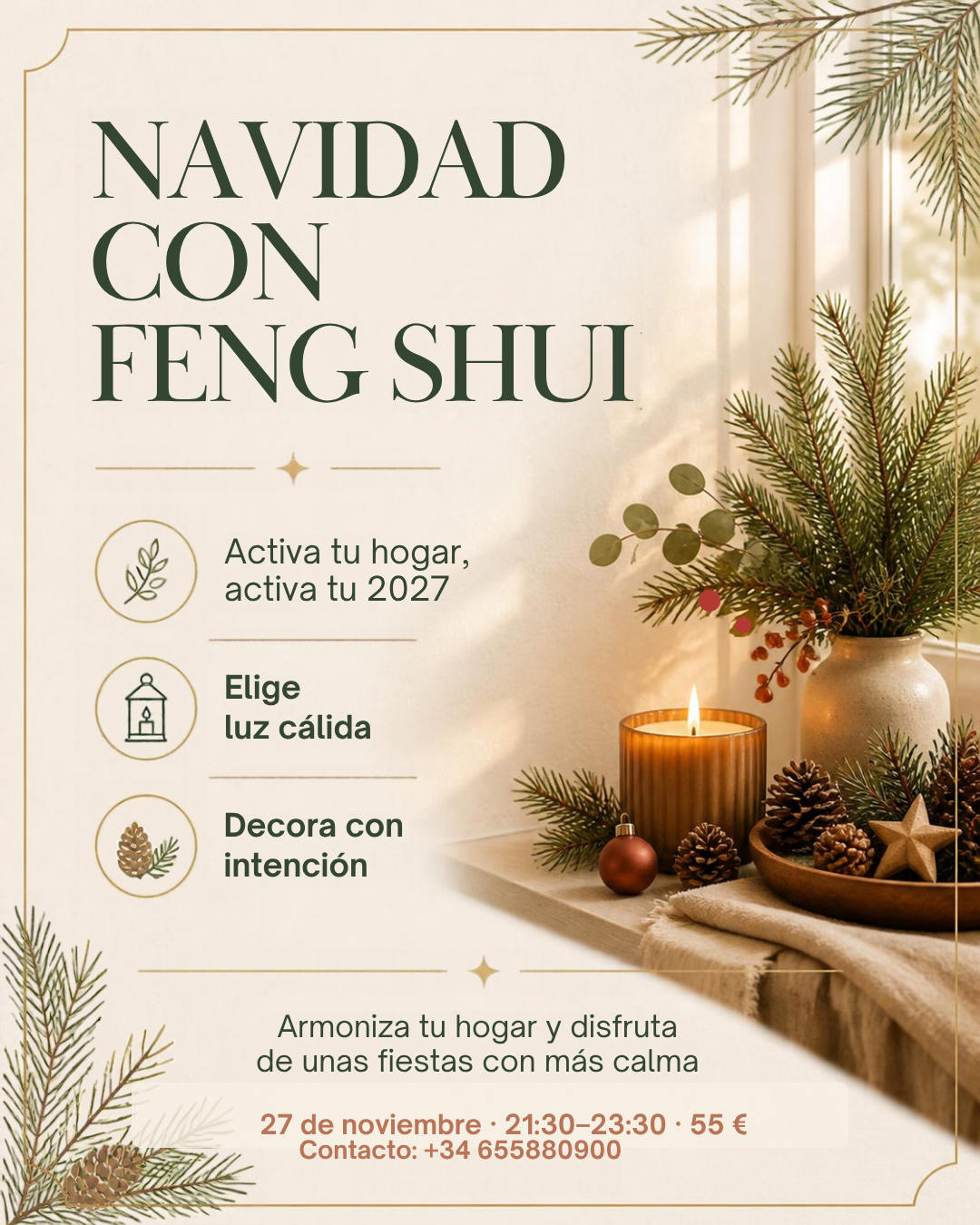 Nuevas fechas de feng shui en noviembre navidad